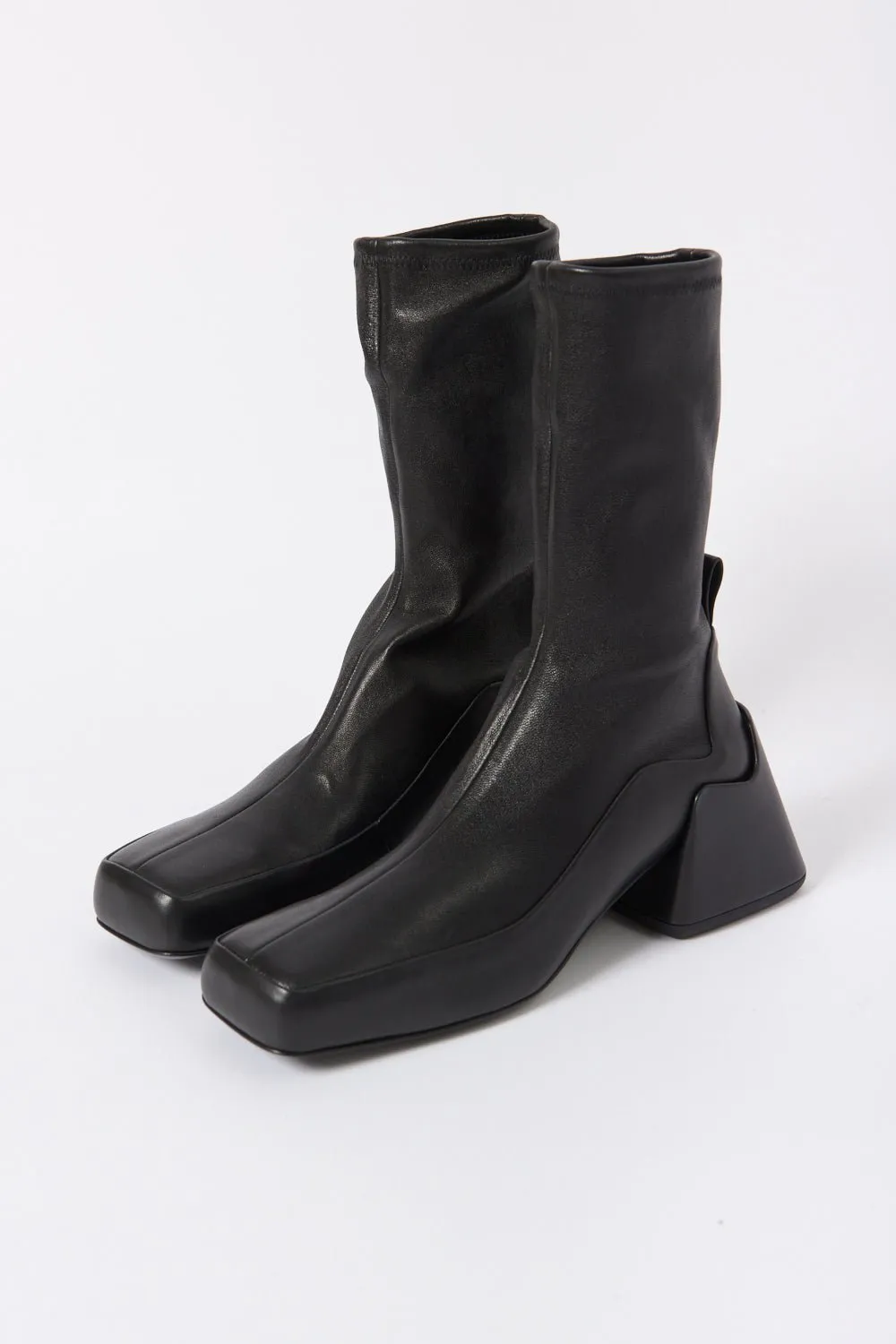 Stretch Leather Ankle Boots sold by Bessette product image thumbnail 2