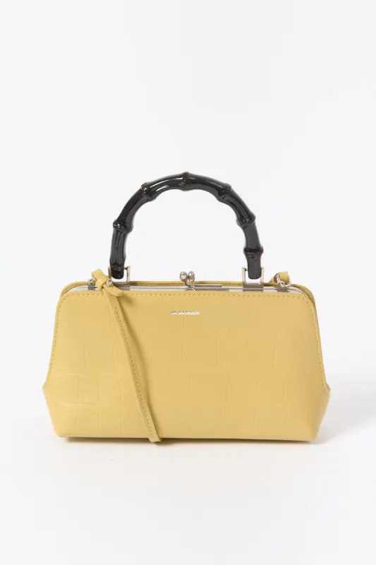 Jil Sander Linen Croc Mini Goji Bag sold by Bessette