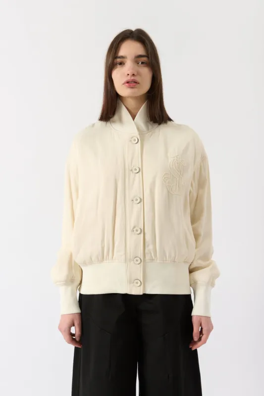 Silk Bomber Jacket made by Jil Sander