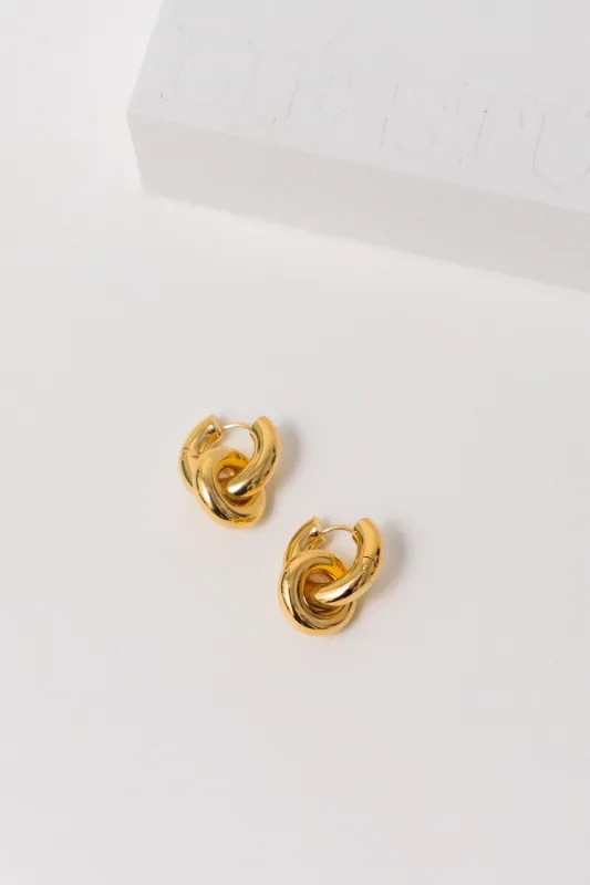 Lié Studio The Esther Earrings Gold made by Bessette
