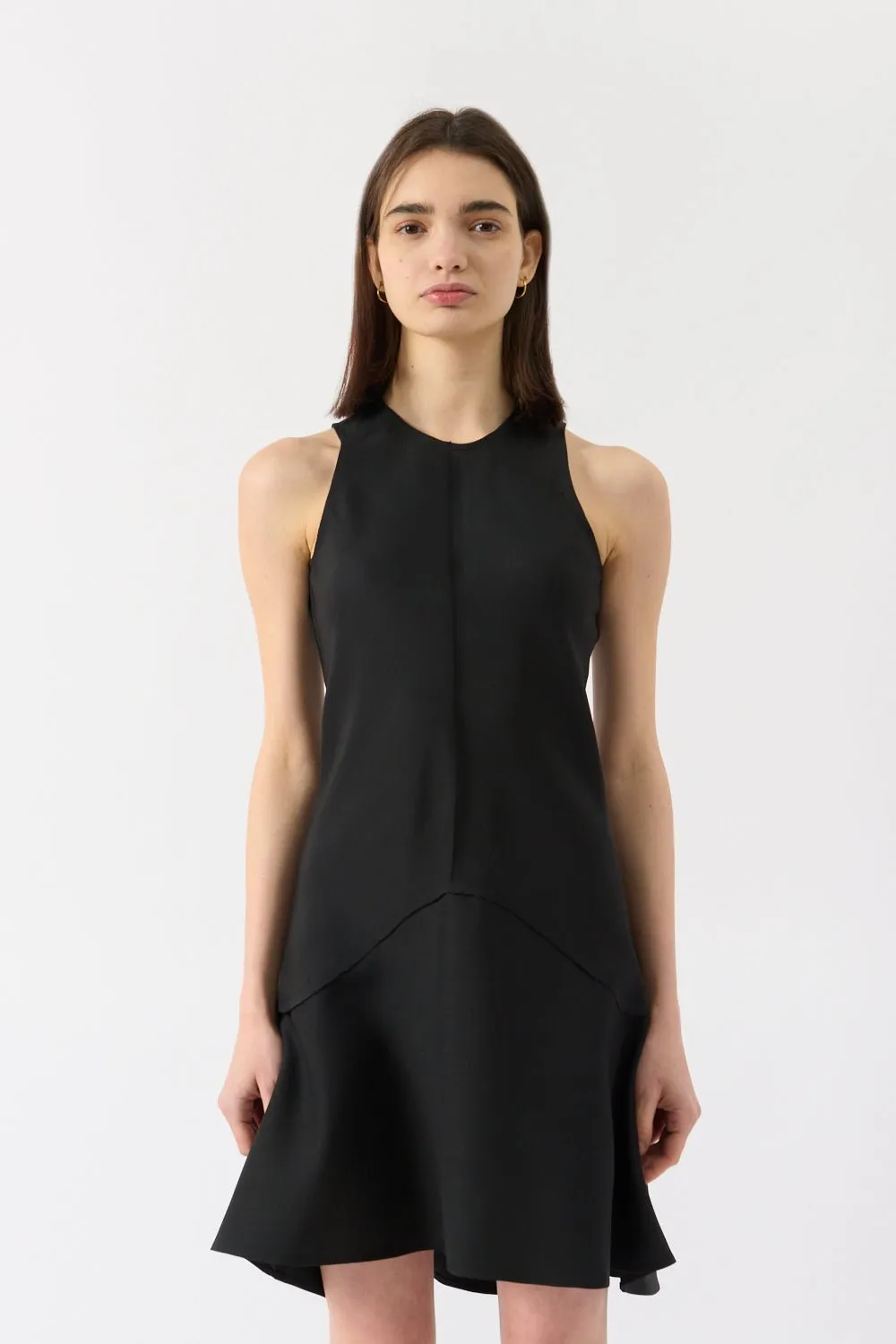 Black Shield Mini Dress sold by Bessette