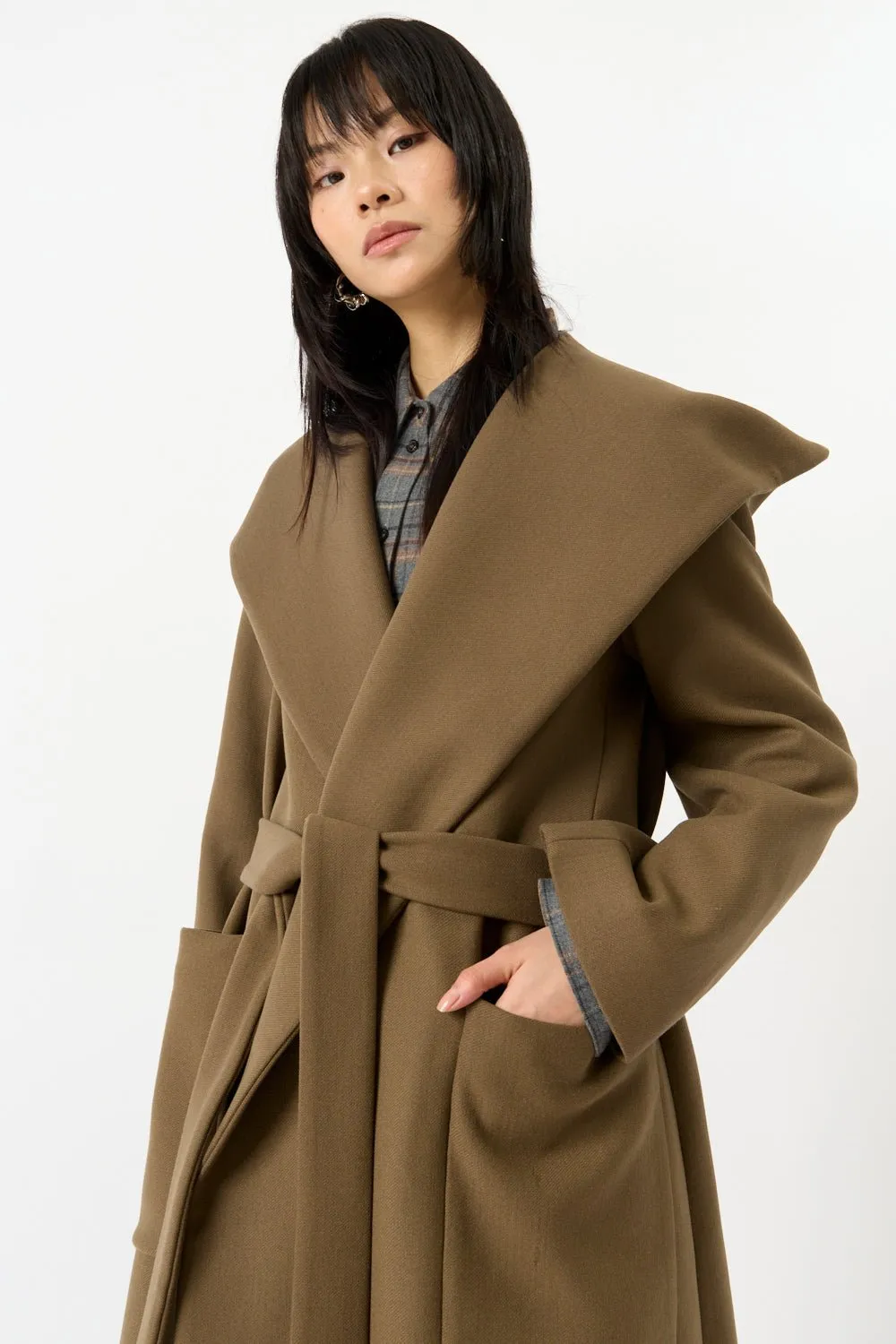 Hooded Wrap Coat sold by Bessette product image thumbnail 3