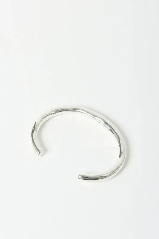Jil Sander Silver Bangle sold by Bessette