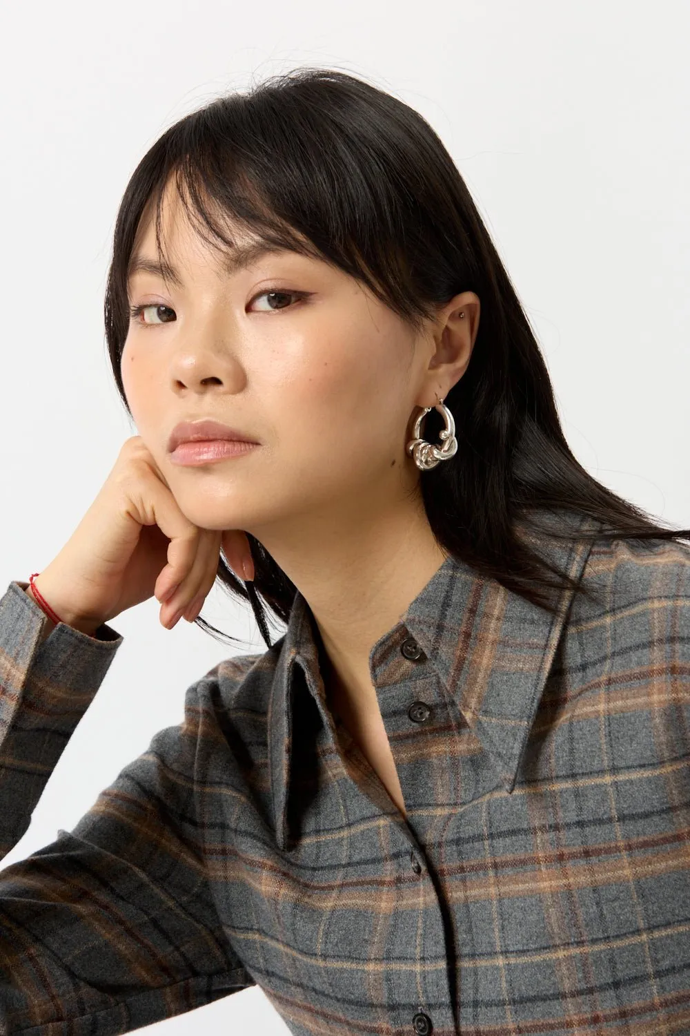 Jil Sander Knot-Detail Hoop Earrings sold by Bessette product image thumbnail 2