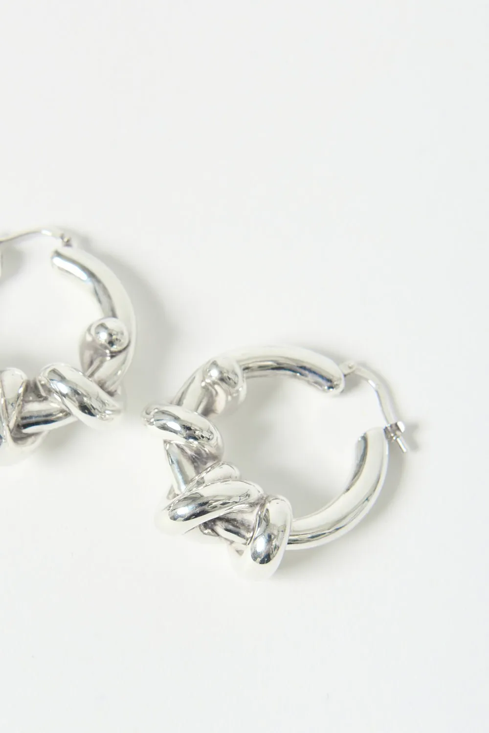 Jil Sander Knot-Detail Hoop Earrings sold by Bessette product image thumbnail 3