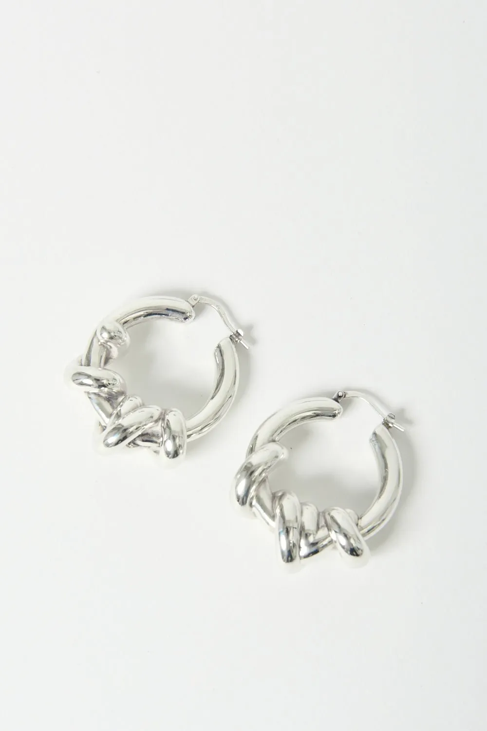 Jil Sander Knot-Detail Hoop Earrings sold by Bessette product image thumbnail 4