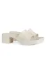 Gucci White Embossed Rubber Mule sold by Bessette