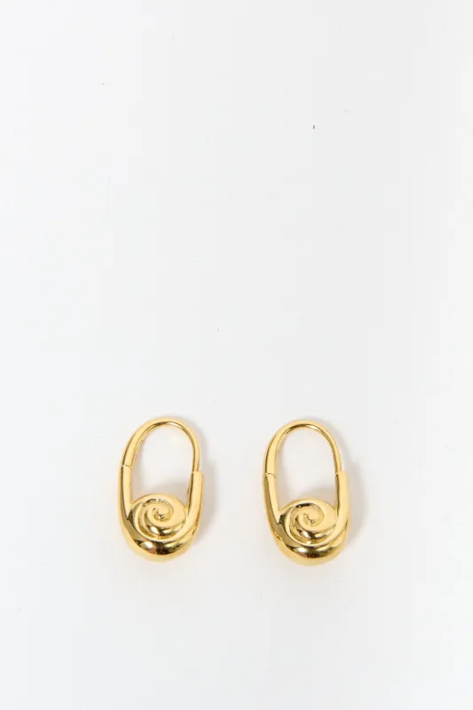 Otiumberg Gold Swirl Drop Earrings sold by Bessette