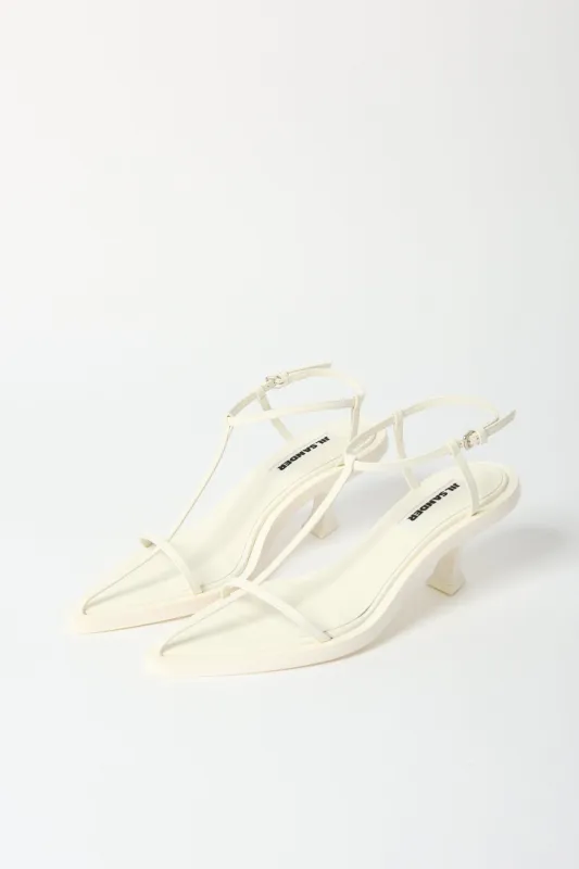 Jil Sander White Strappy Sandal sold by Bessette