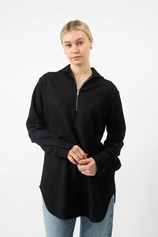 Jil Sander Wool Zip Up Shirt made by Jil Sander