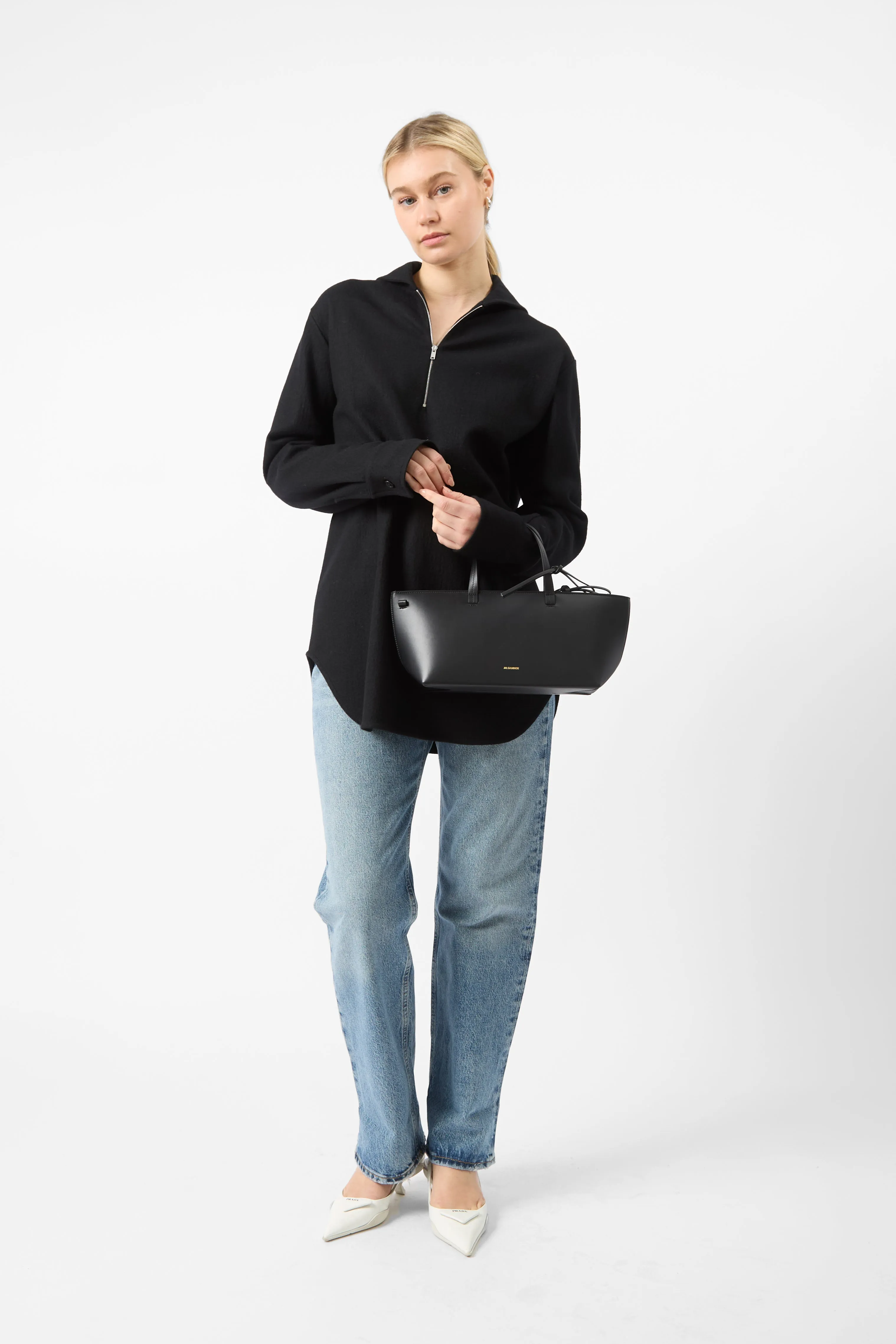 Jil Sander Wool Zip Up Shirt sold by Bessette product image thumbnail 2