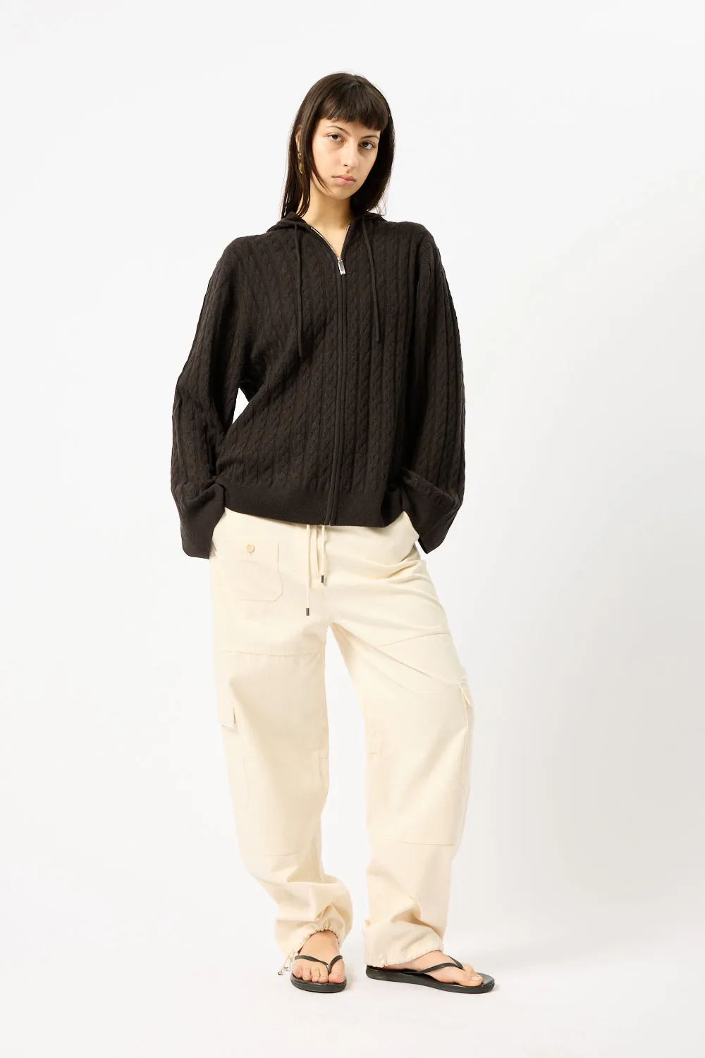 Toteme Cable Knit Hoodie sold by Bessette product image thumbnail 4