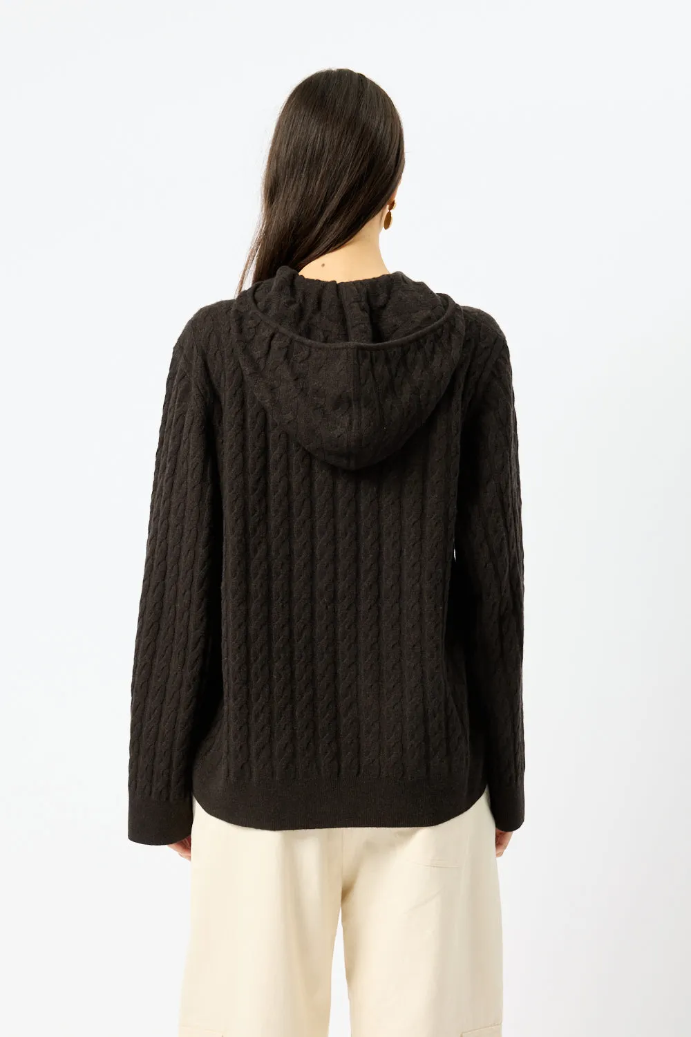 Toteme Cable Knit Hoodie sold by Bessette product image thumbnail 5