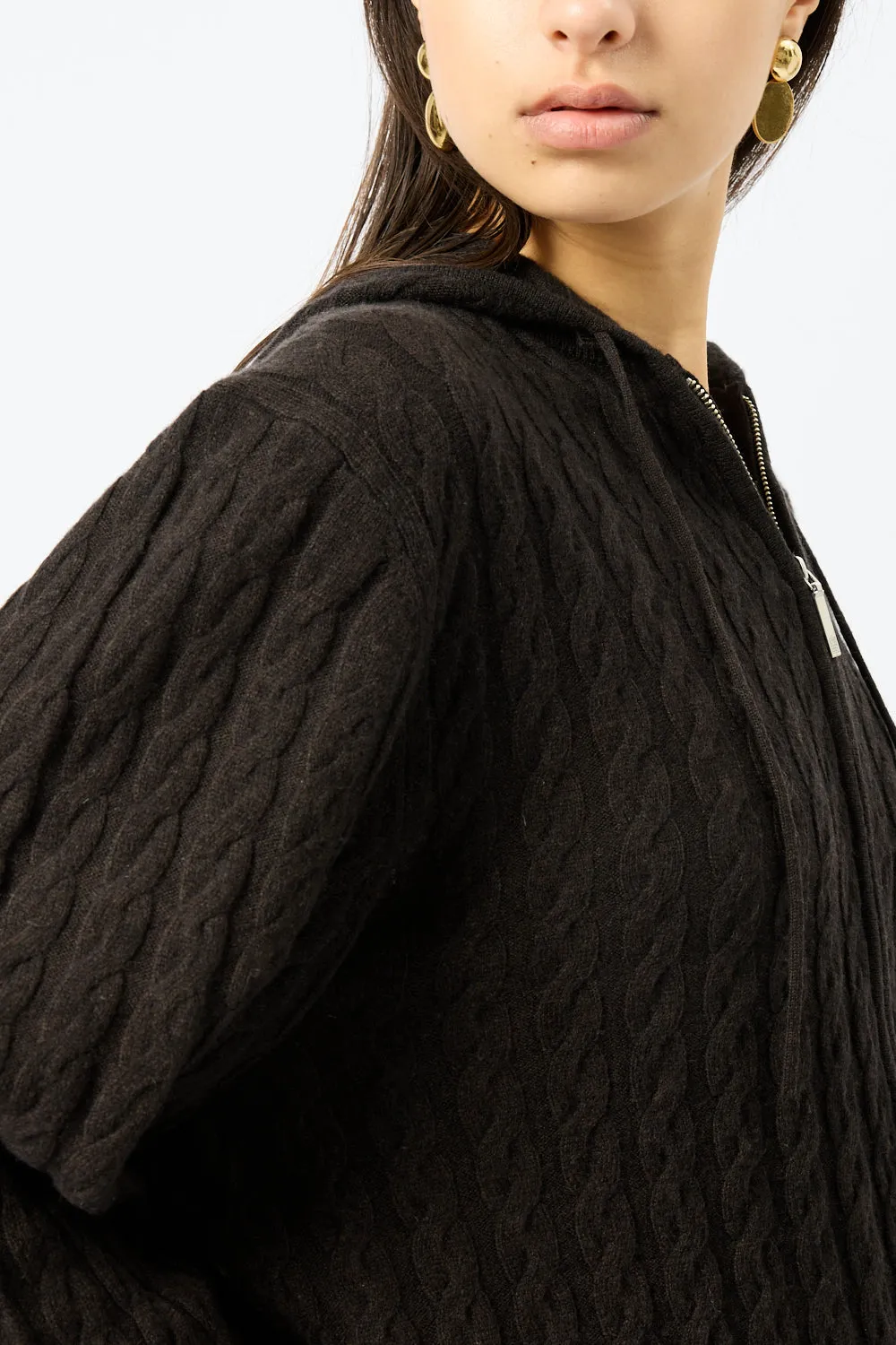 Toteme Cable Knit Hoodie sold by Bessette product image thumbnail 2