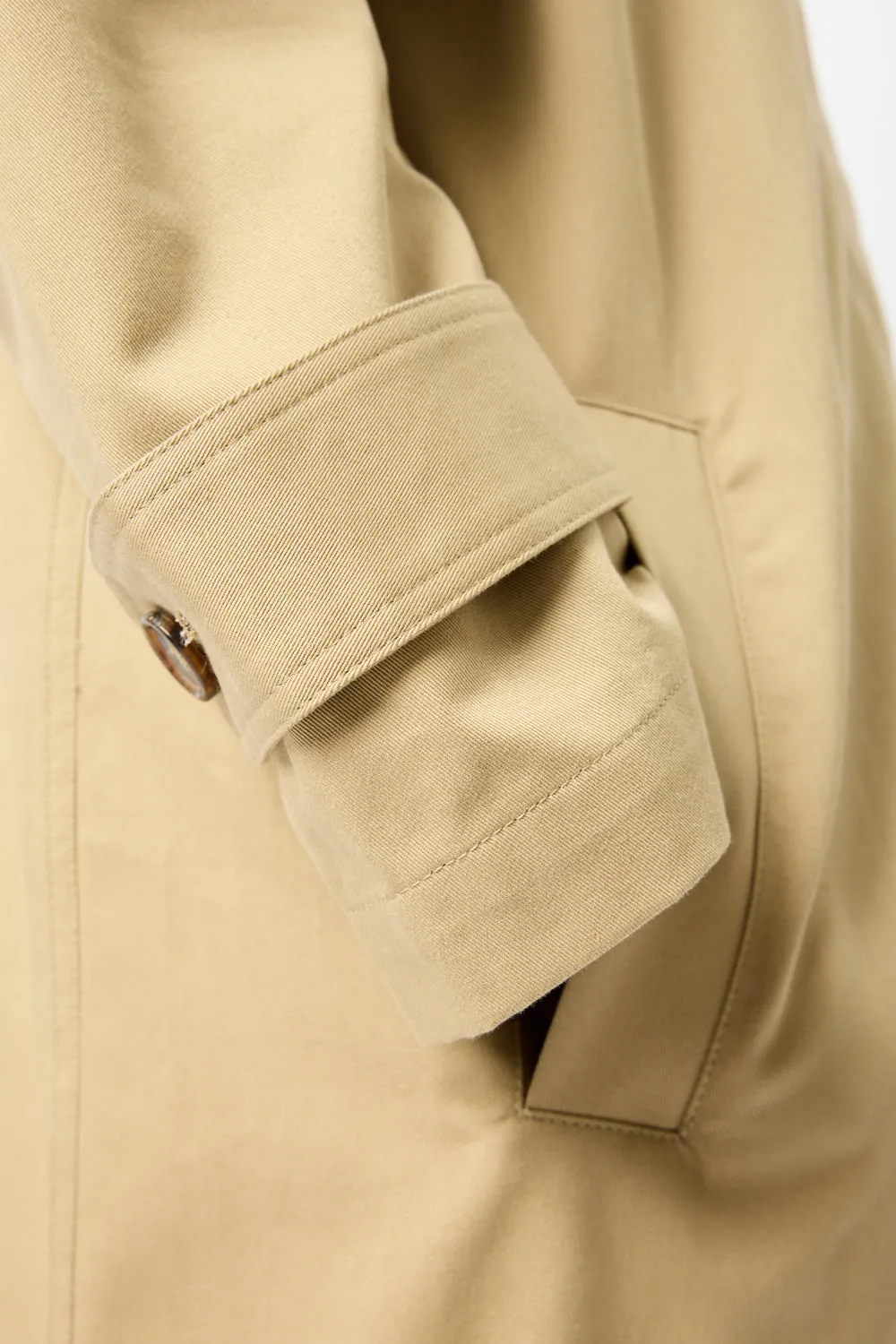 Oversized Gabardine Car Coat sold by Bessette product image thumbnail 3