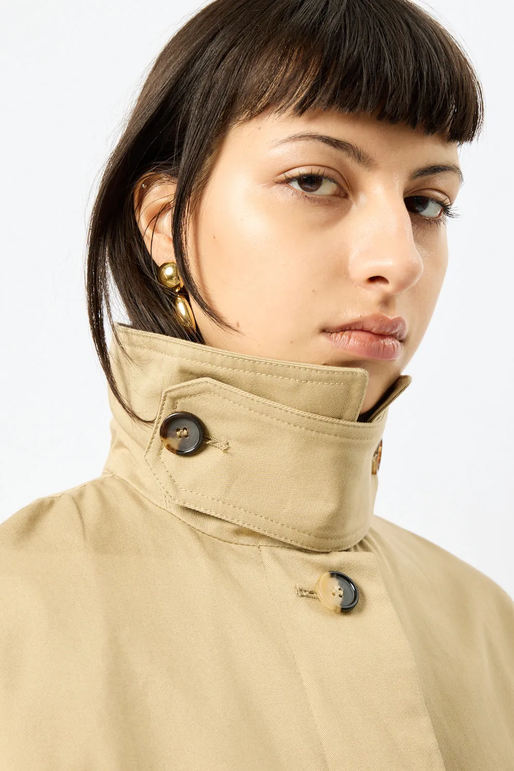 Oversized Gabardine Car Coat sold by Bessette product image thumbnail 4