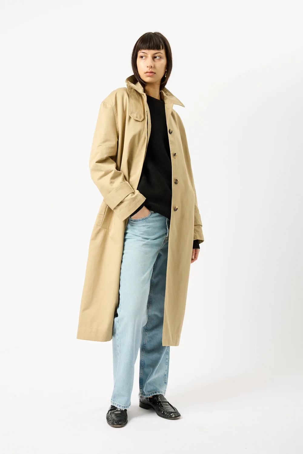 Oversized Gabardine Car Coat sold by Bessette product image thumbnail 5