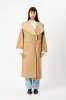 Toteme Two-Tone Signature Wool Cashmere Coat sold by Bessette