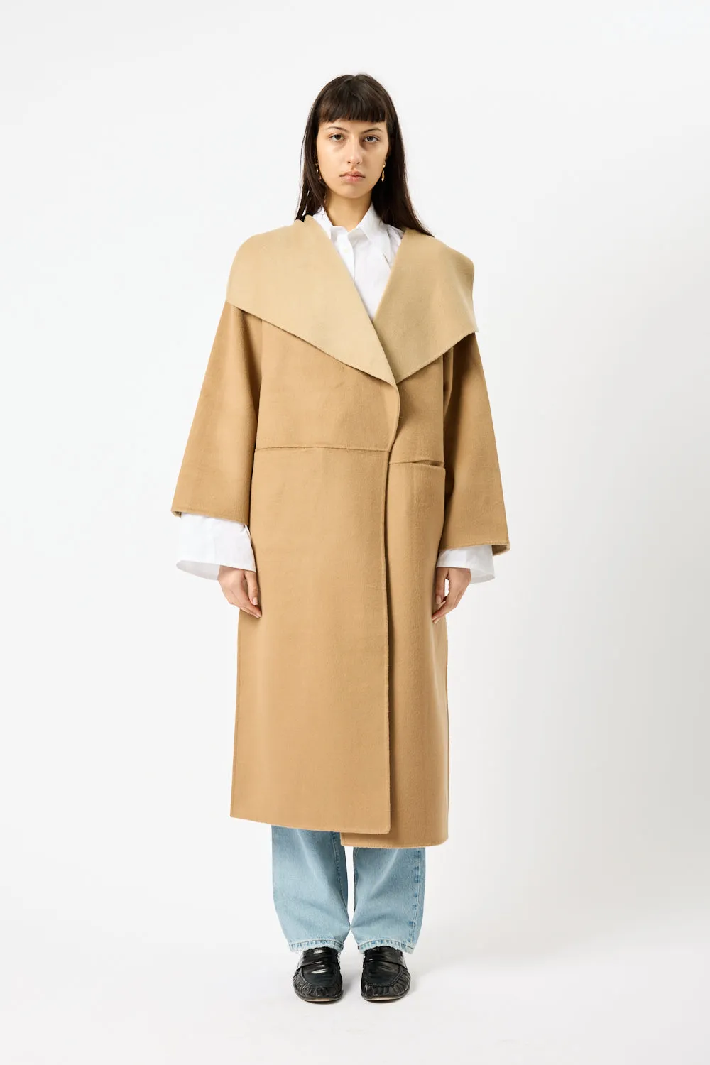 Two-Tone Signature Wool Cashmere Coat sold by Bessette product image thumbnail 2