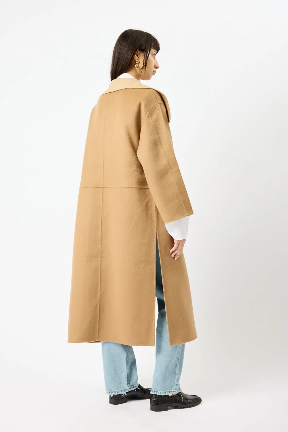 Two-Tone Signature Wool Cashmere Coat sold by Bessette product image thumbnail 5