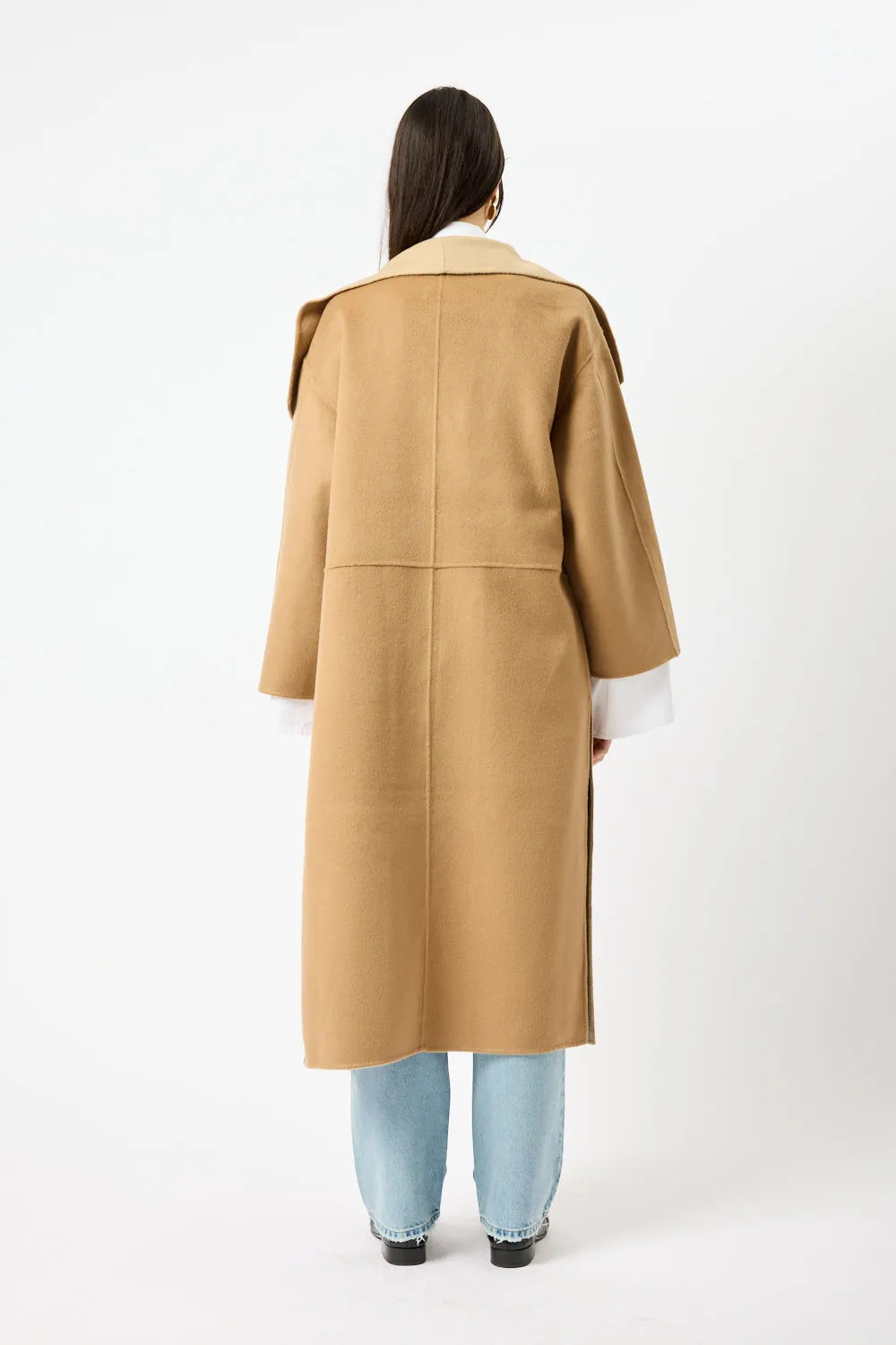 Two-Tone Signature Wool Cashmere Coat sold by Bessette product image thumbnail 4