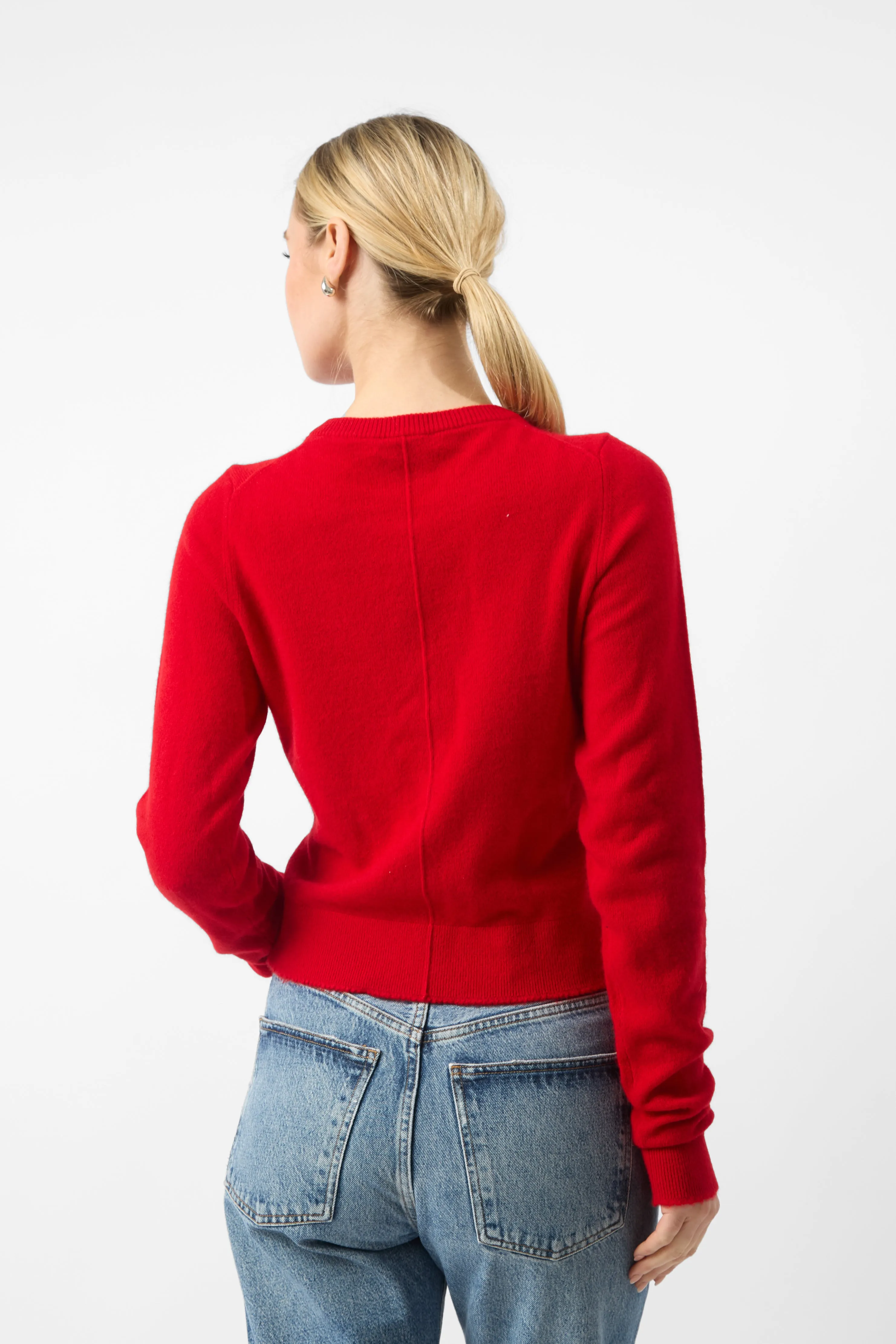 Re/Done Cashmere Crewneck Cardigan sold by Bessette product image thumbnail 4