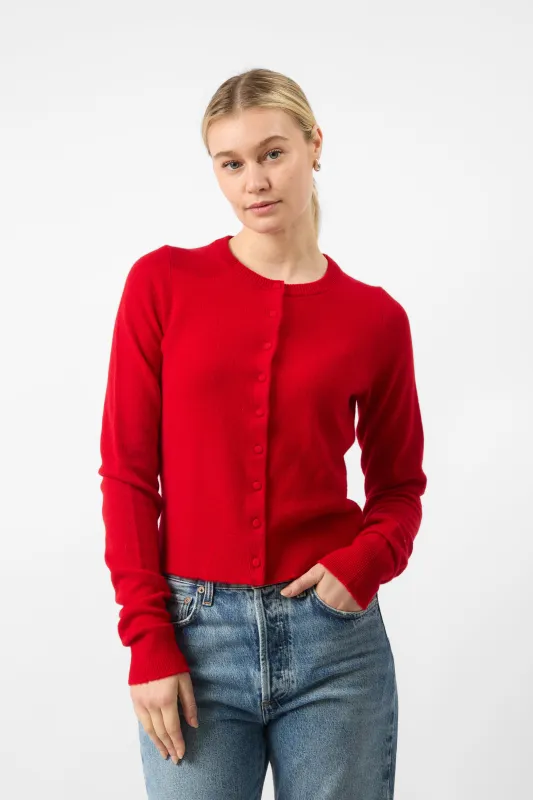 Re/Done Cashmere Crewneck Cardigan sold by Bessette