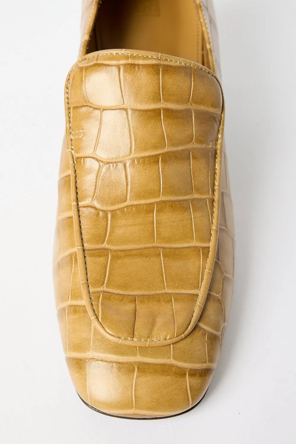 The Block-Heel Pump in Ocre sold by Bessette product image thumbnail 4