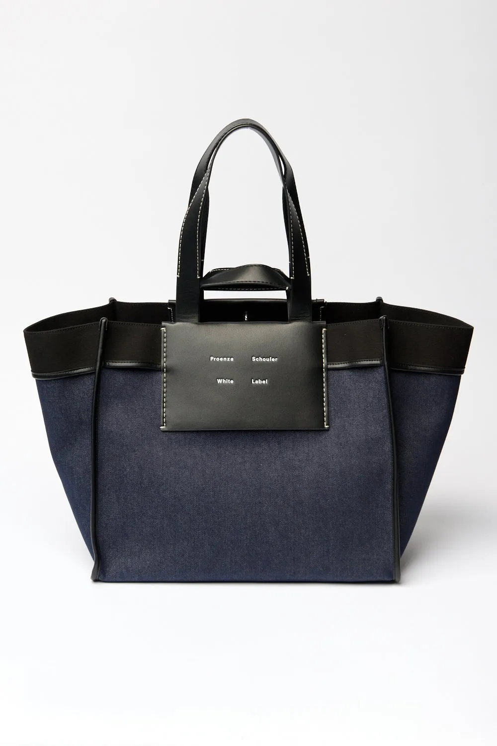 Proenza Schouler White Label XL Morris Tote in Denim sold by Bessette