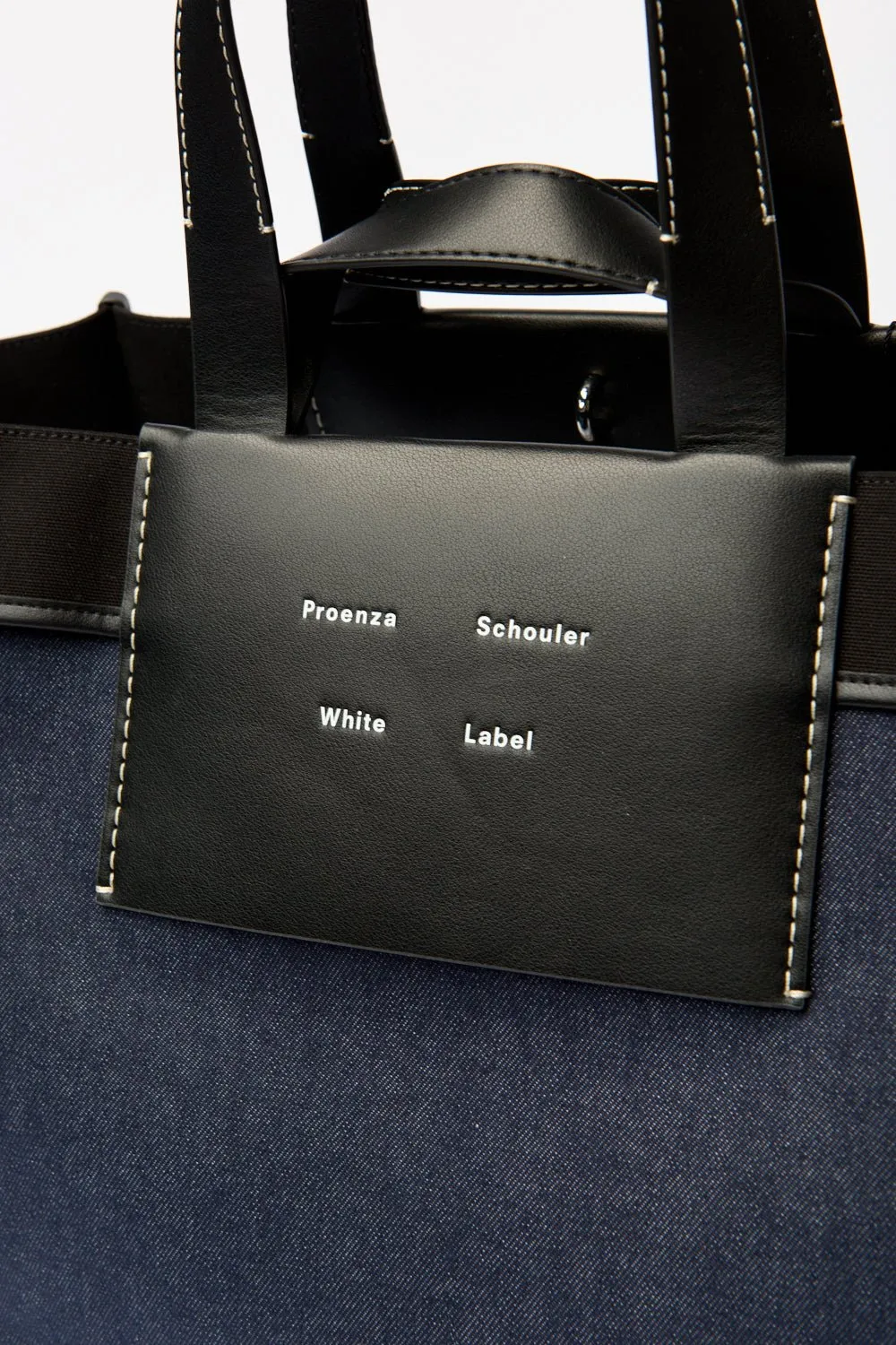 Proenza Schouler White Label XL Morris Tote in Denim sold by Bessette product image thumbnail 3