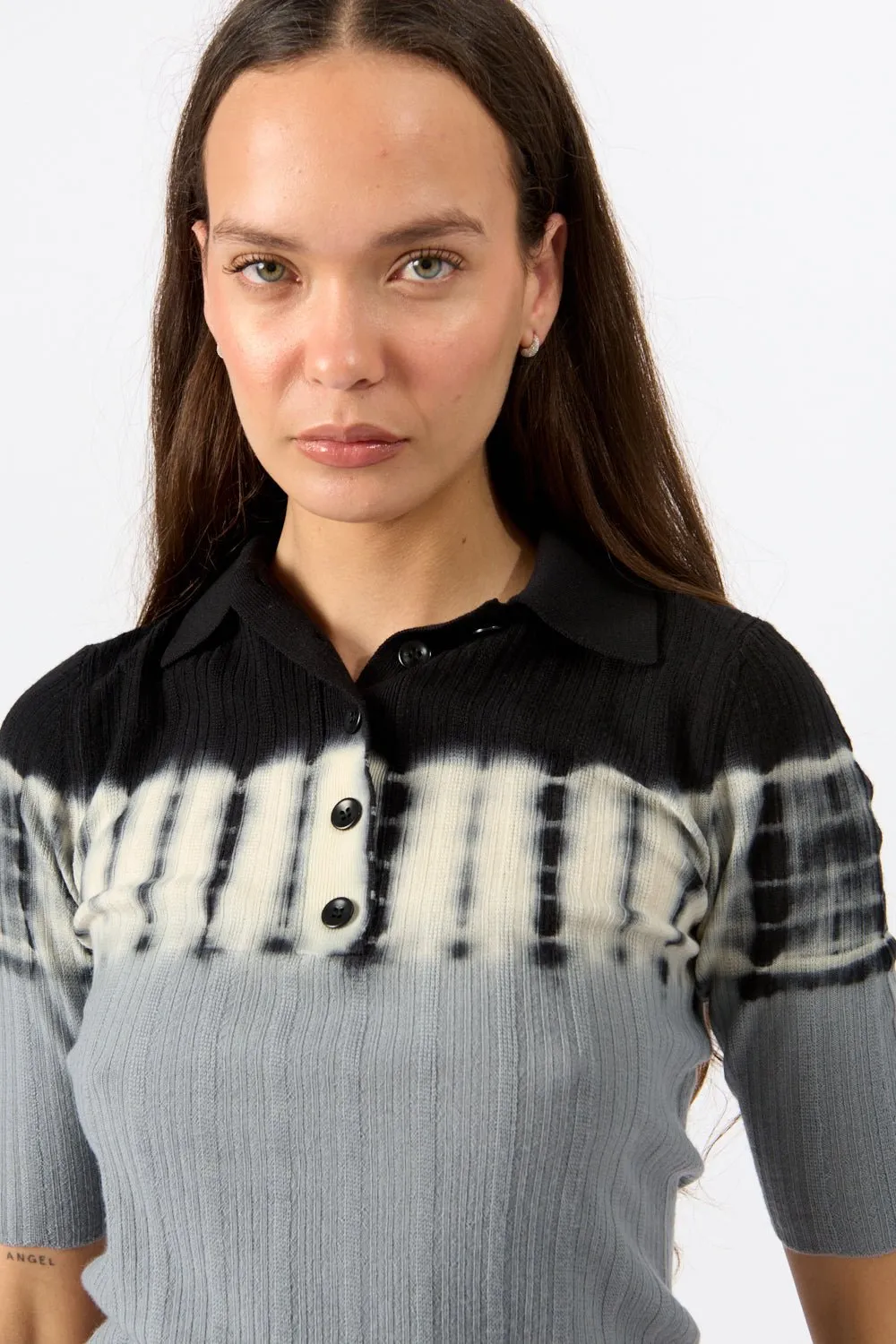 Proenza Schouler White Label Louisa Wool Polo Shirt sold by Bessette product image thumbnail 3