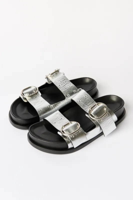 Silver Sandals made by Jil Sander