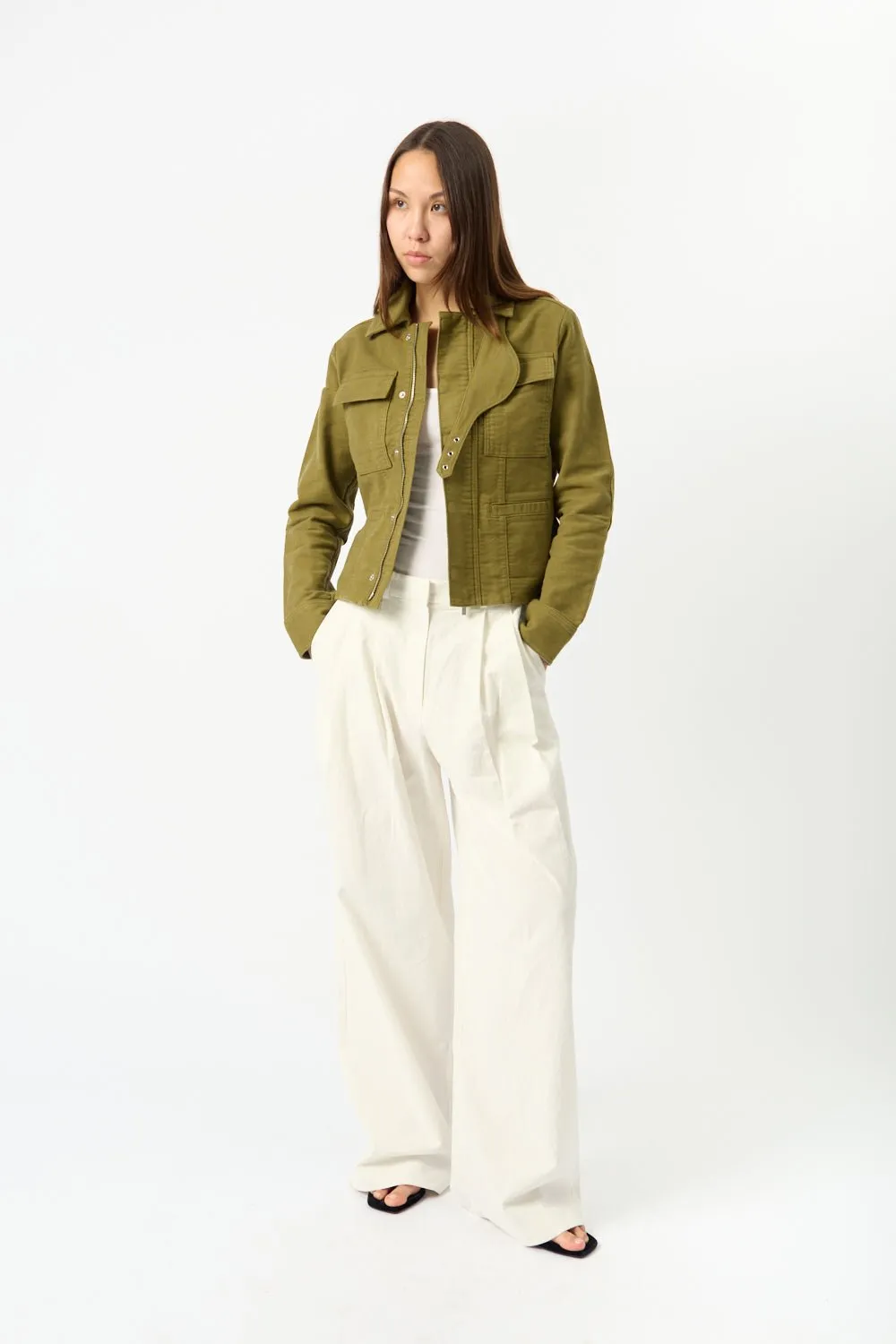 White Label Ava Jacket Dark Green sold by Bessette product image thumbnail 2