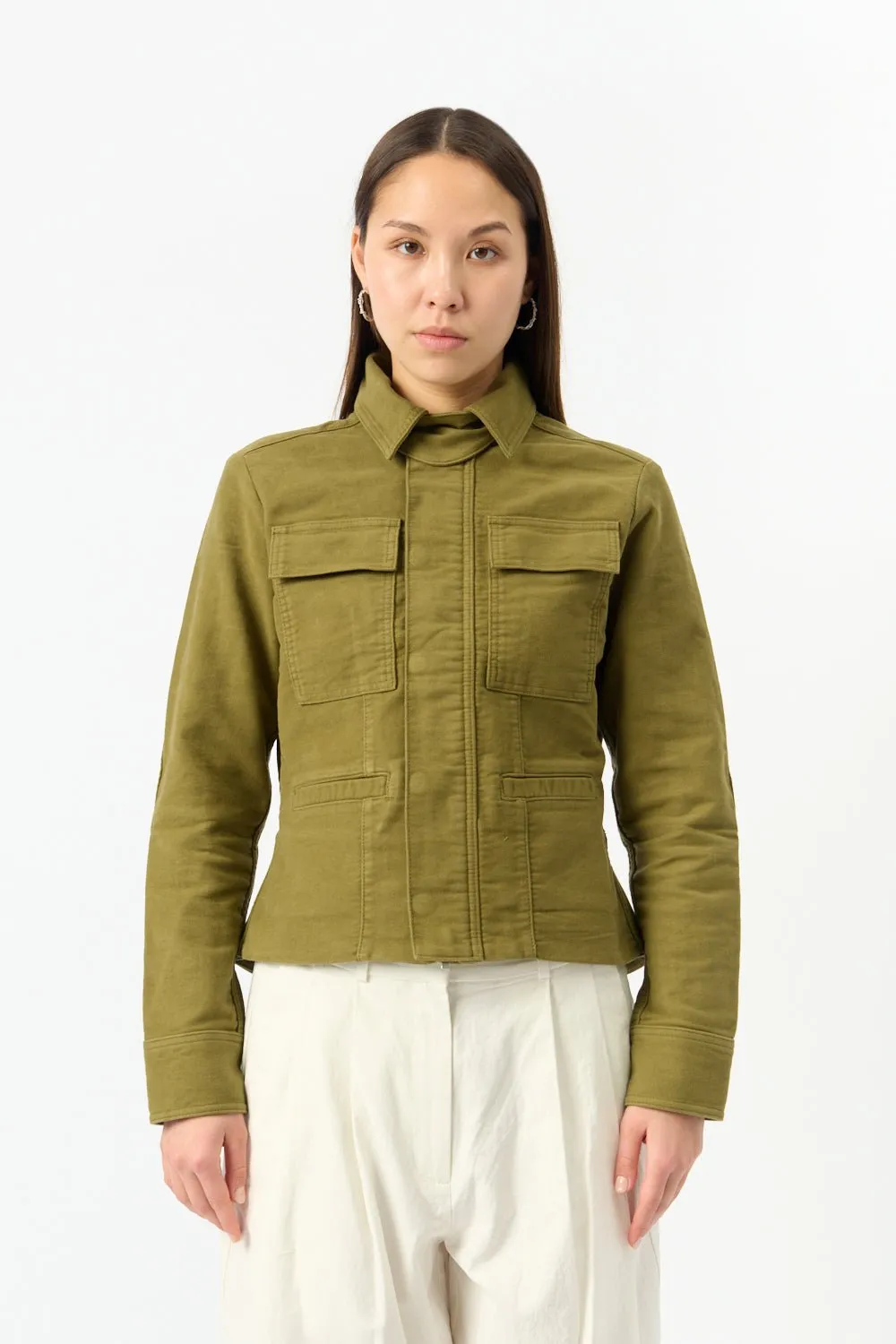 White Label Ava Jacket Dark Green sold by Bessette