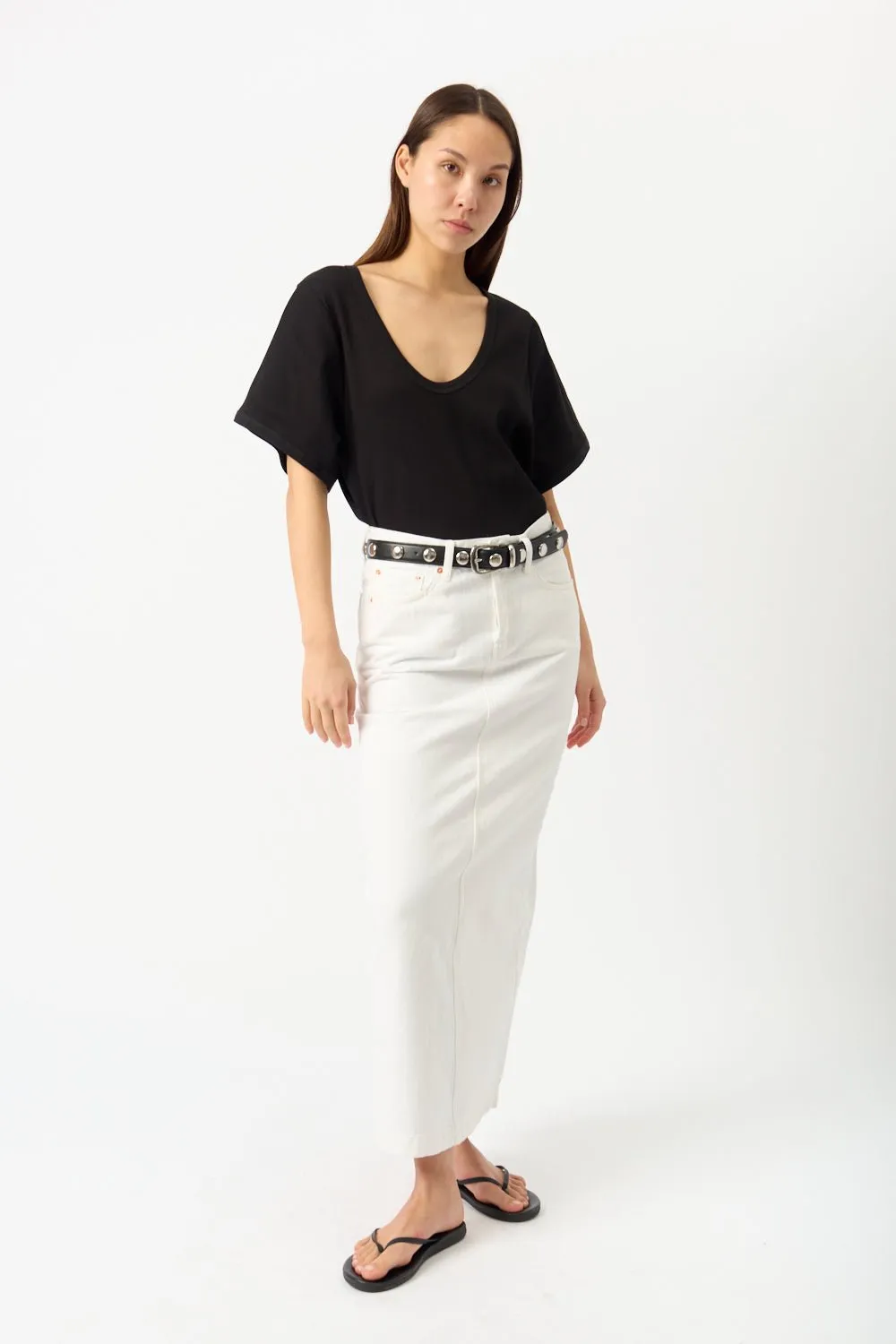 Denim Column Skirt sold by Bessette product image thumbnail 2