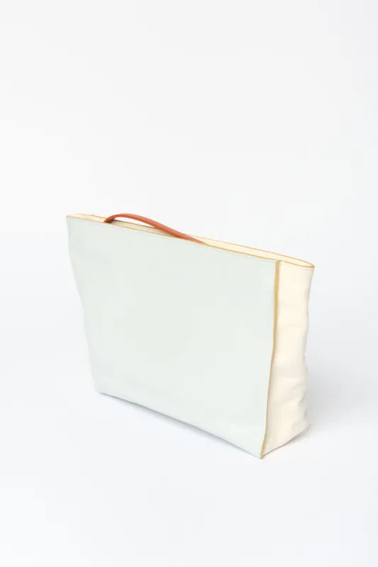 Marni Blue Bi-Colour Clutch Bag sold by Bessette