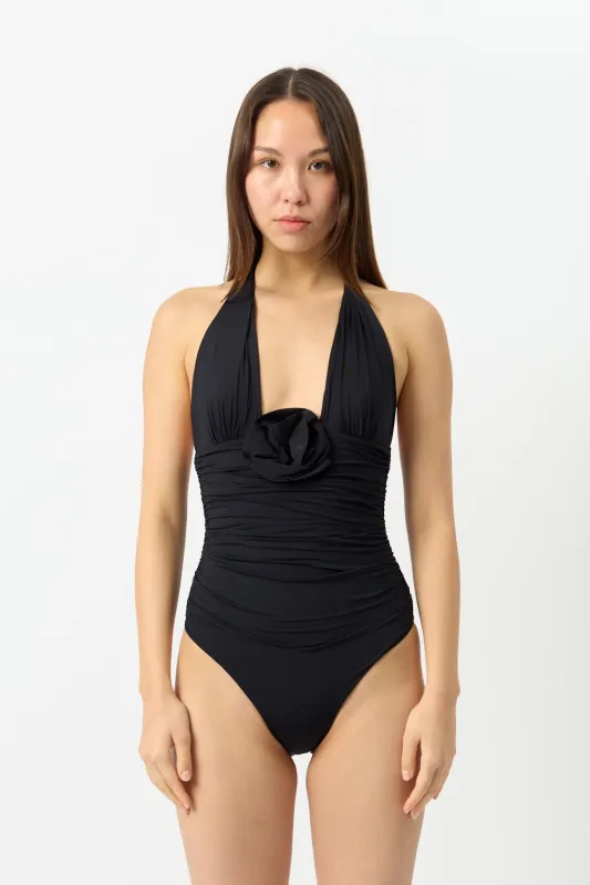 Maygel Coronel Pilaya One-Piece Swimsuit Black sold by Bessette