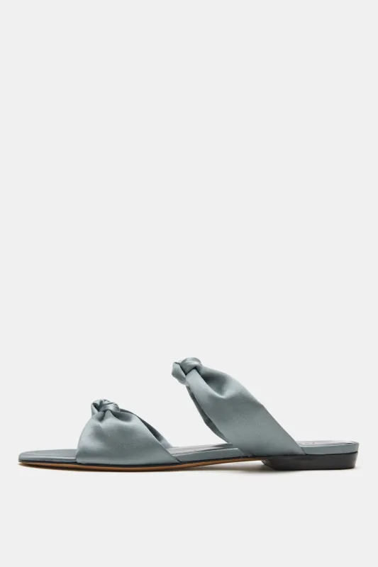 Flat Knot Satin Sandal sold by Bessette