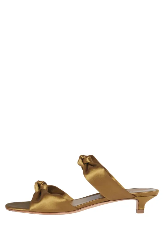 Knot Satin Mules sold by Bessette