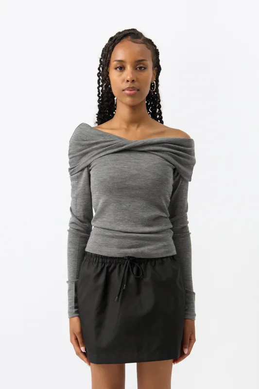 Róhe Bodycon Off Shoulder Top sold by Bessette