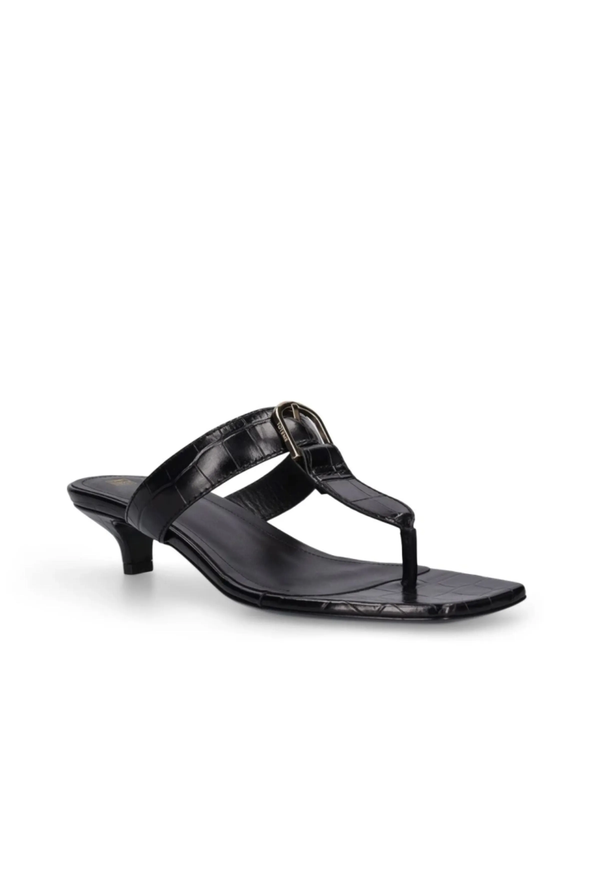 The Belted Croco Flip-Flop Heel sold by Bessette product image thumbnail 2