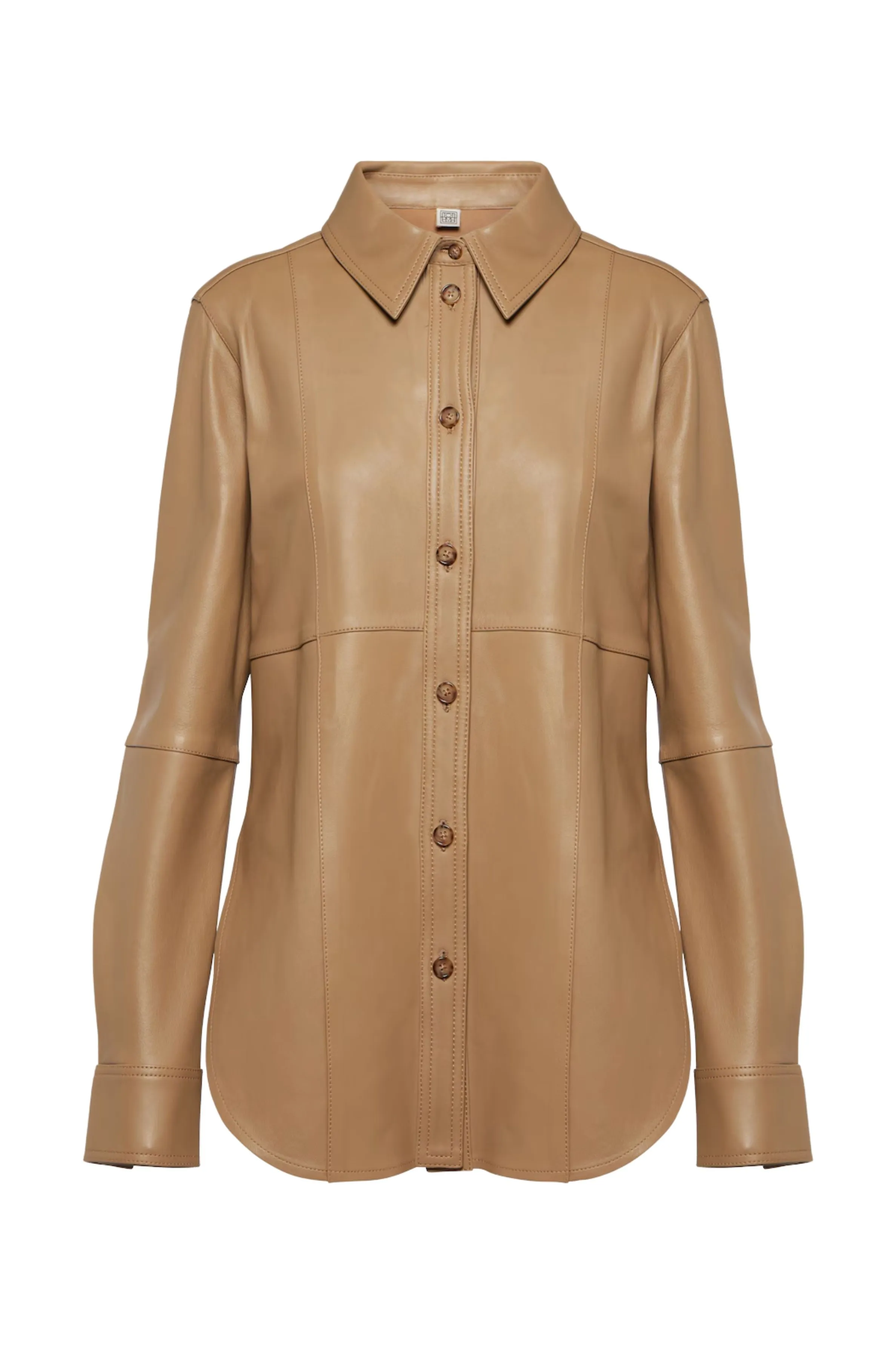 Slim Leather Shirt sold by Bessette