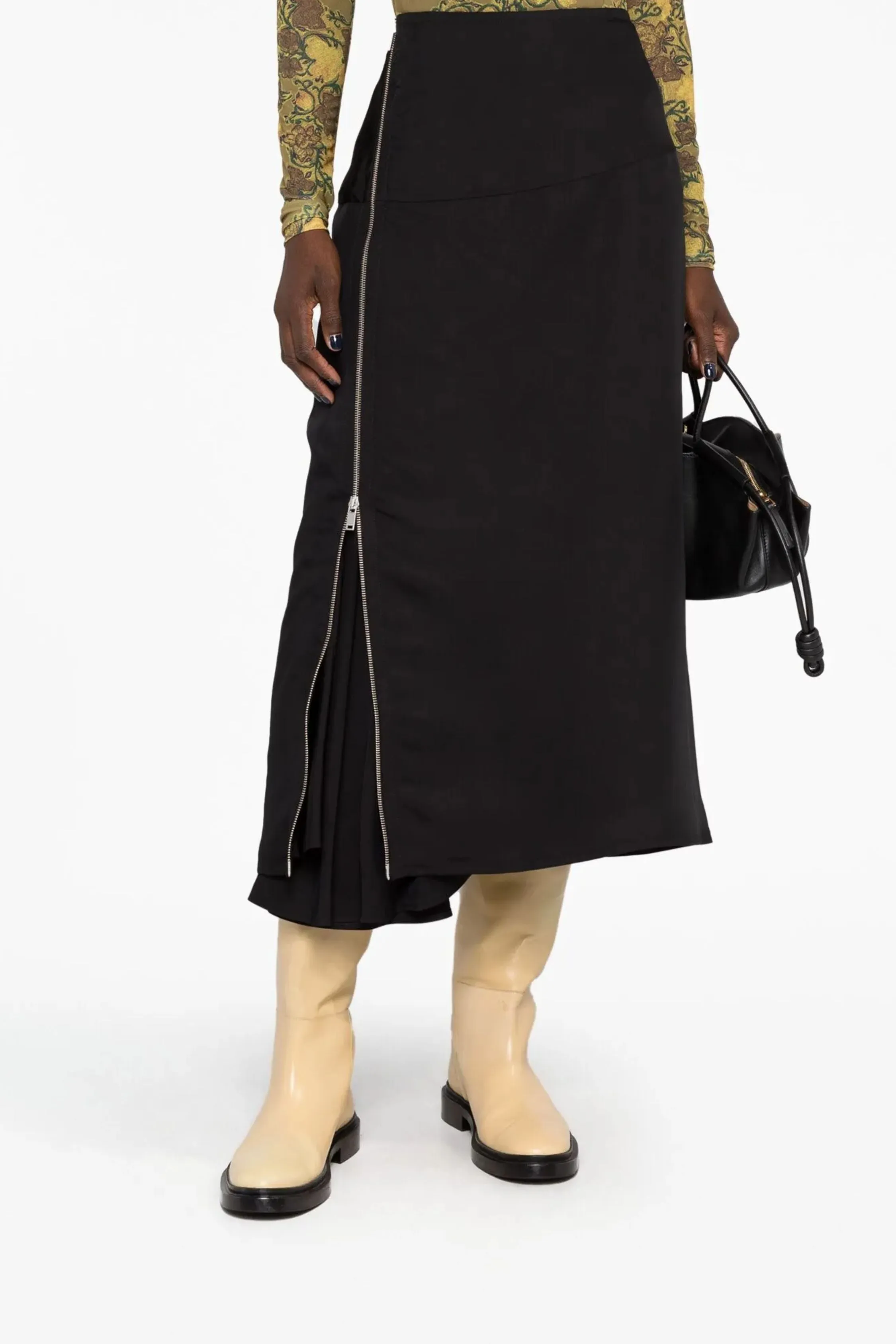 Zip Fastening Midi Skirt sold by Bessette product image thumbnail 2