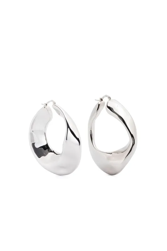 Jil Sander Sculpted Hoop Earrings sold by Bessette