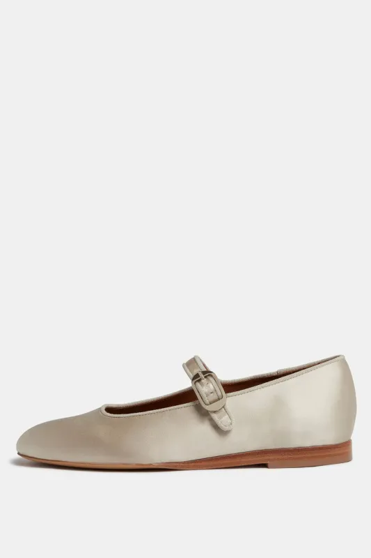 Satin Mary-Jane Ballet Flat sold by Bessette