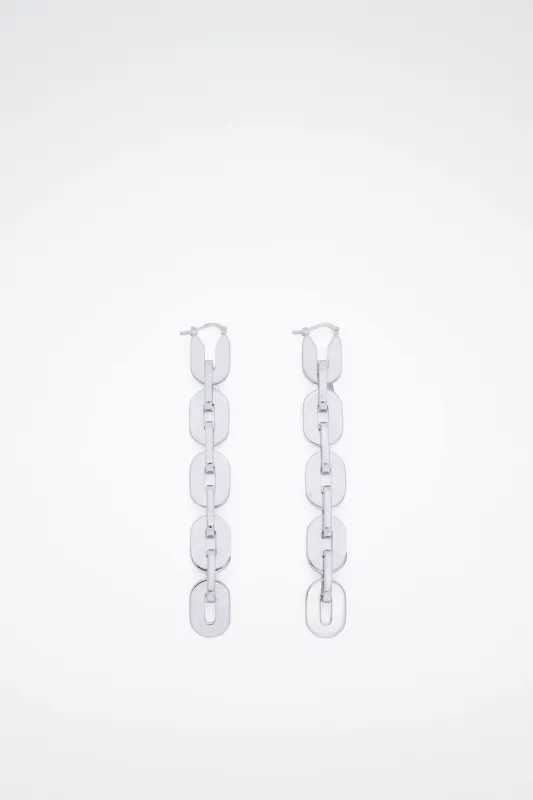 Silver Chain Earrings sold by Bessette