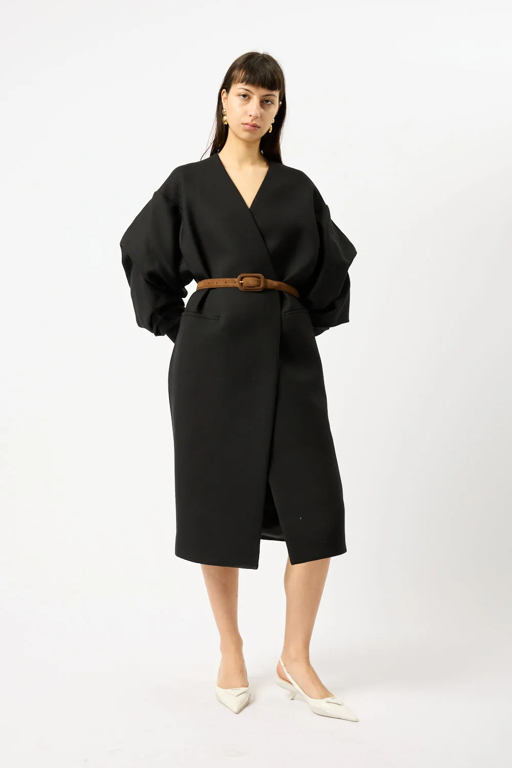 Wide Covered Buckle Suede Belt sold by Bessette product image thumbnail 3