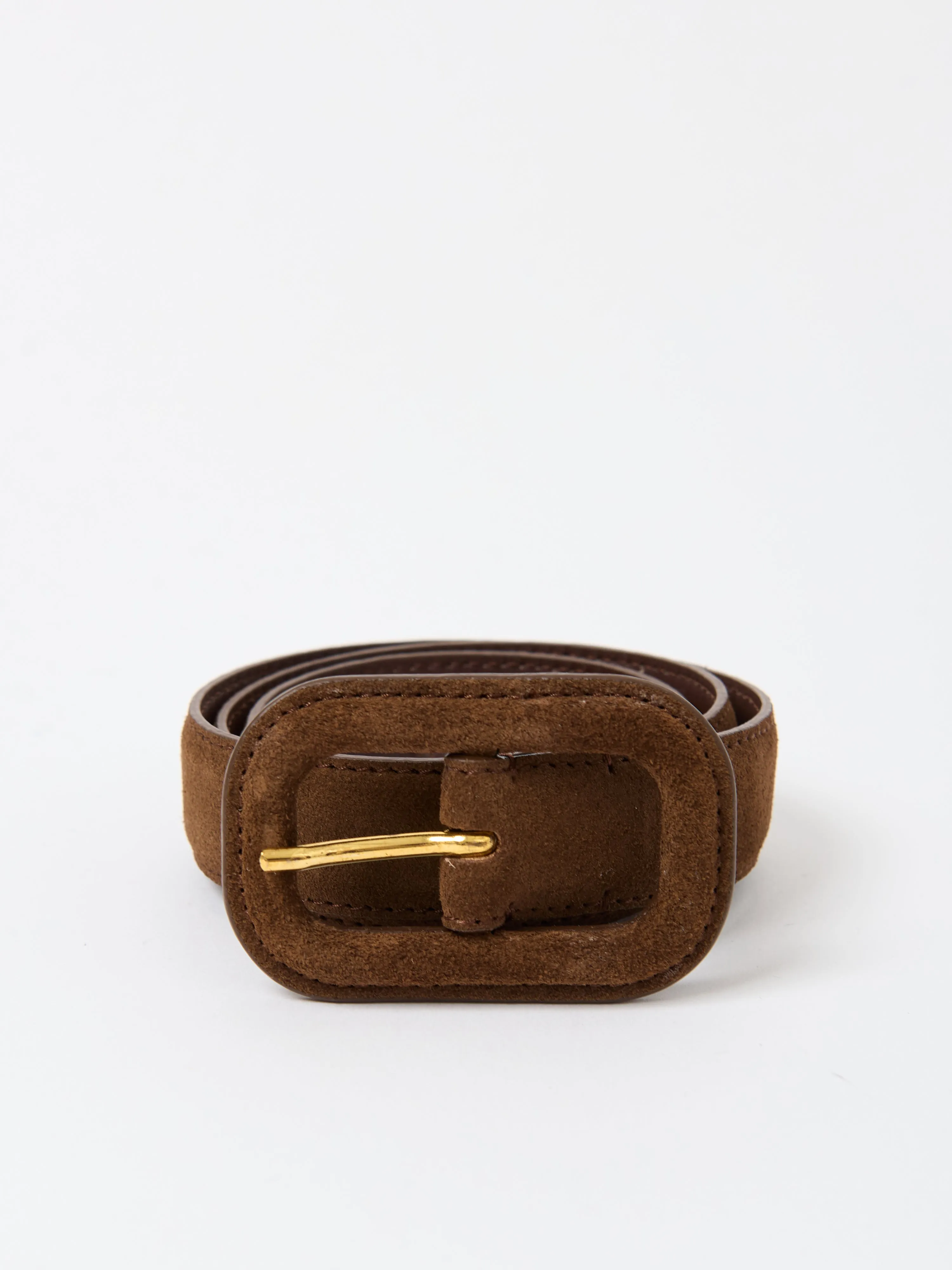 Wide Covered Buckle Suede Belt sold by Bessette product image thumbnail 4