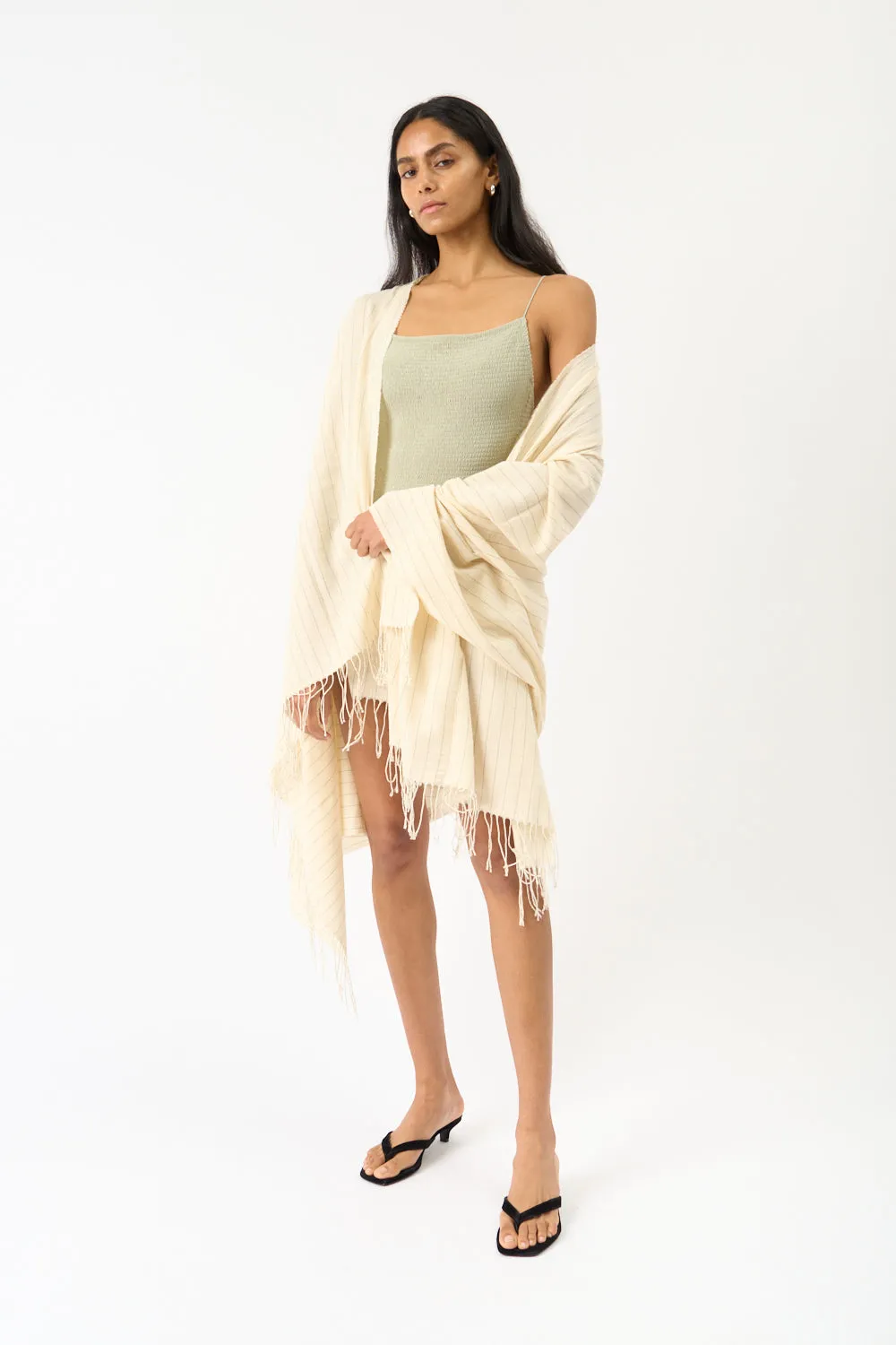 Pinstriped Cotton Sarong sold by Bessette product image thumbnail 5