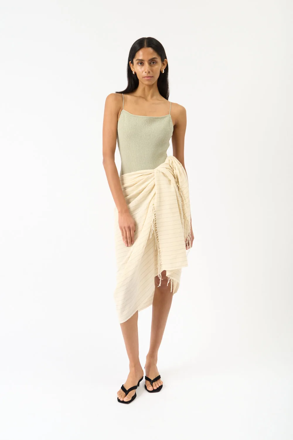 Pinstriped Cotton Sarong sold by Bessette product image thumbnail 2